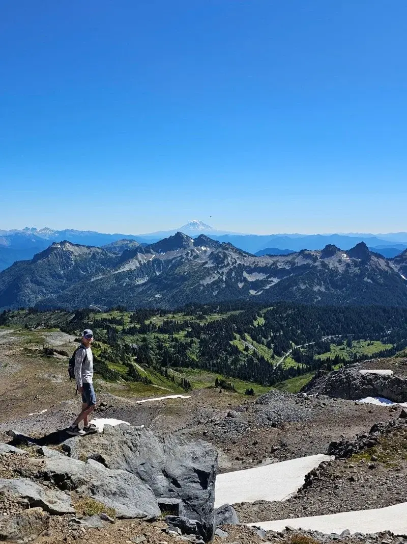 Nick hiking in the Cascade mountains